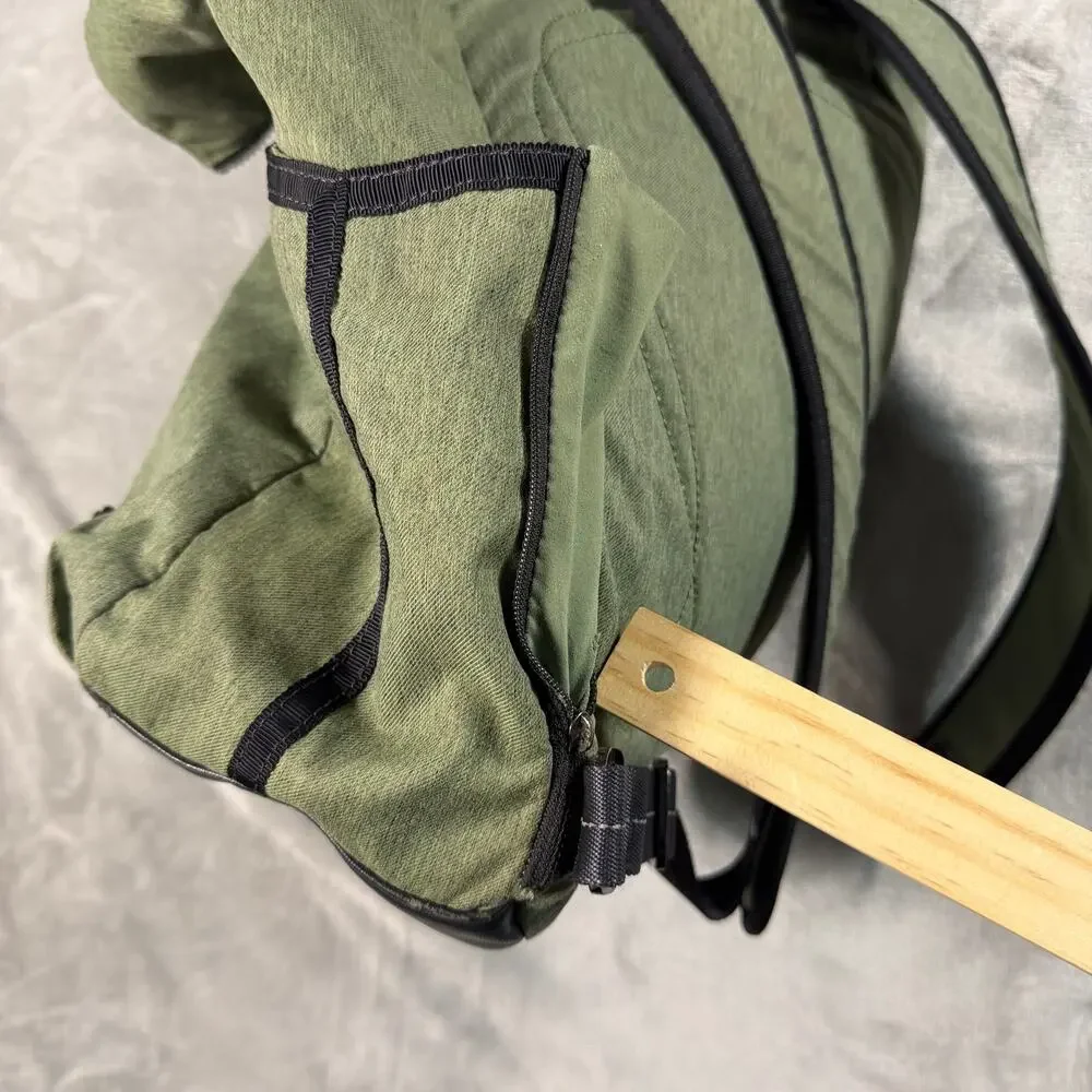 Lululemon Green Roll Top Backpack Everyday Laptop Travel Bag Olive